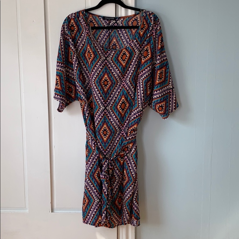 FASHION TO FIGURE BELTED DRESS